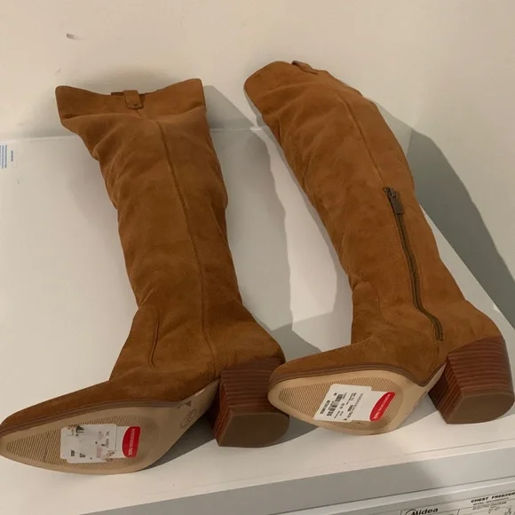 Michael Kors Tan Over the Knee Boots - Picture 5 of 8